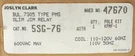 Joslyn Clark 5SG 7305 Type Pms Slim Jim Relay 47670 Coil 120 Vac. Fixed Price $750.00.